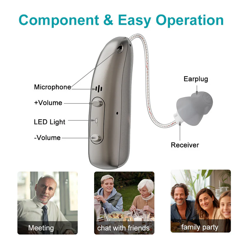 Kaydenth™ Smart, Self-Fitting Bluetooth Hearing Aids (App Controlled)