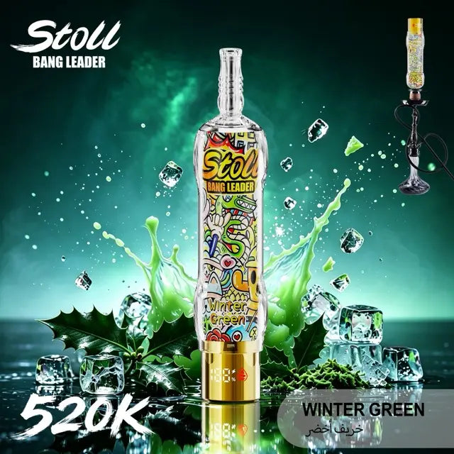 Bang Leader Stoll 520K LCD Display Disposable Shisha Hookah Vape