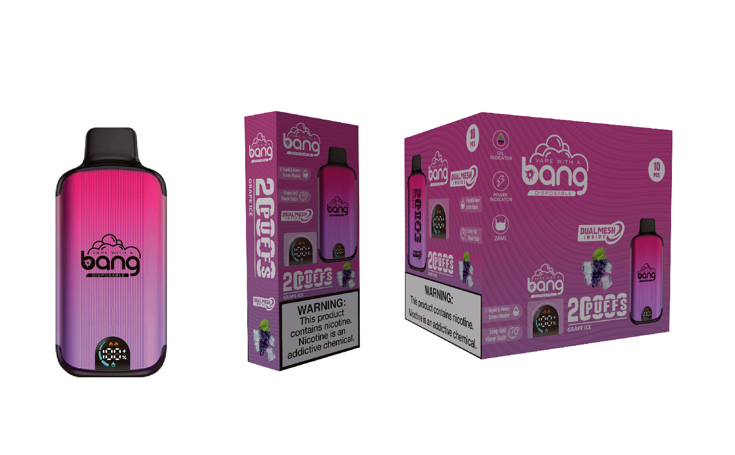 Bang 20000 Puffs New Product LED Display Disposable Vape