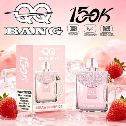 QQ Bang 150K Disposable Vape|Type-C Rechargeable Portable E-Cigarette