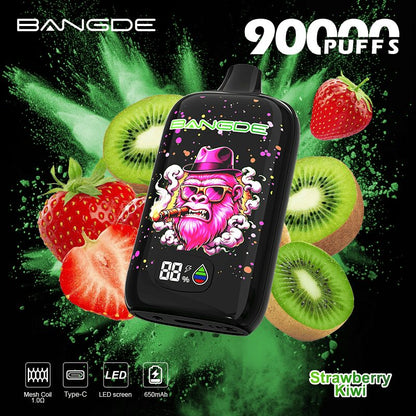 Bang DE 90000 90K Puffs Disposable Vape|Type-C Rechargeable LCD Display E-Cigarette