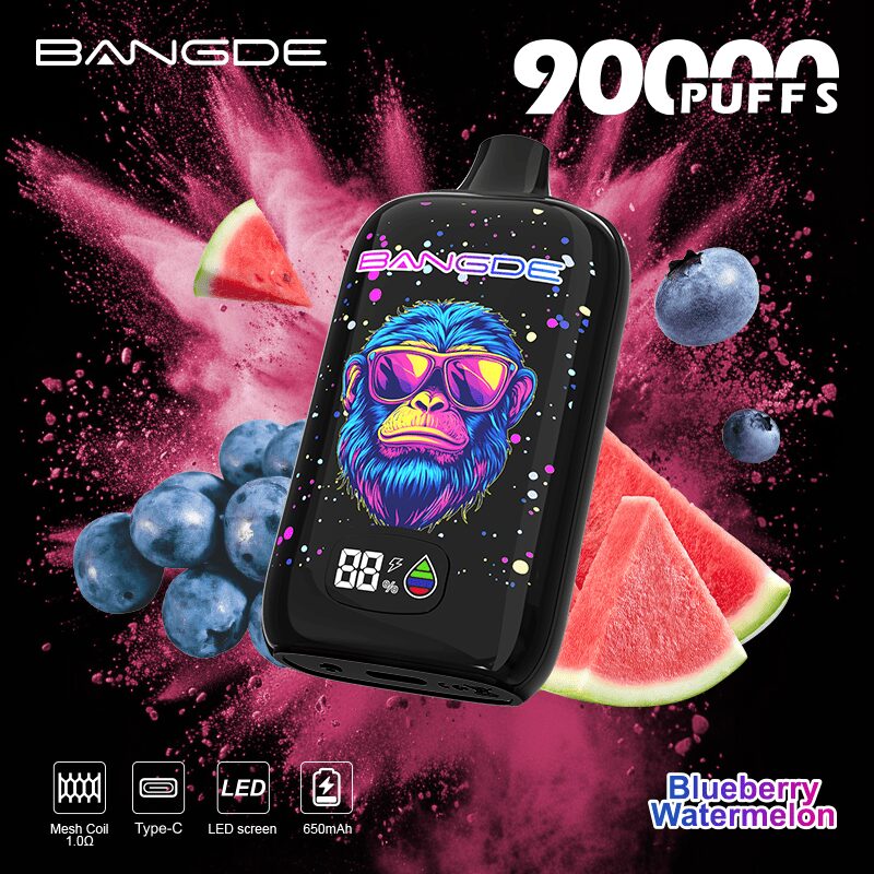 Bang DE 90000 90K Puffs Disposable Vape|Type-C Rechargeable LCD Display E-Cigarette