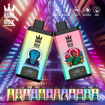 BANG BOX 50000 Puffs Double Flavor Disposable Vape-Strawberry Kiwi & Double Grape