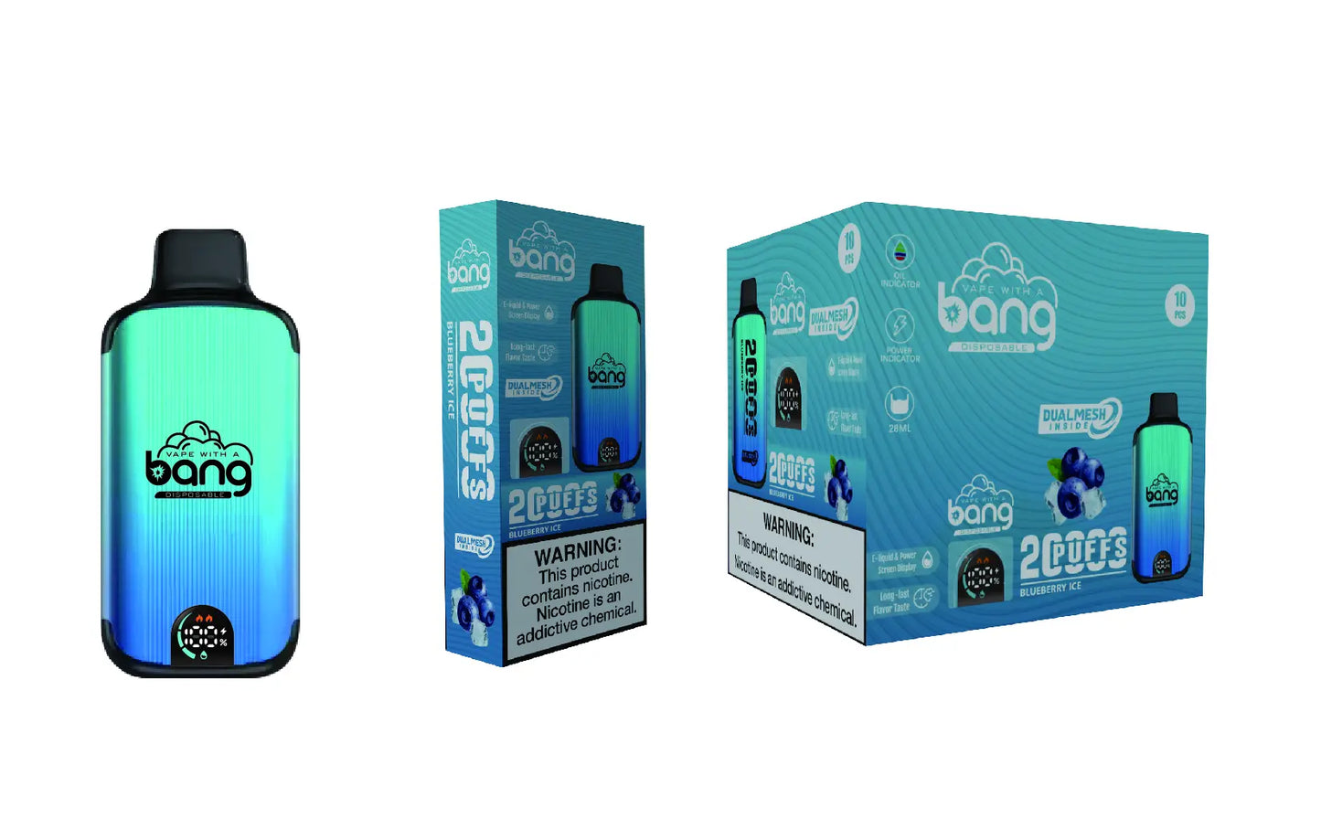 Bang 20000 Puffs New Product LED Display Disposable Vape