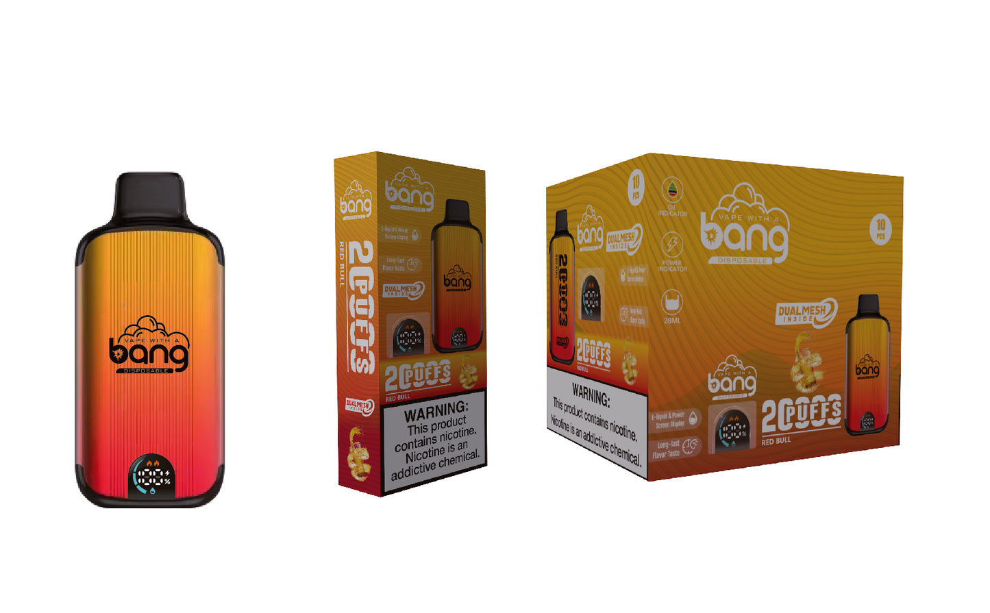 Bang 20000 Puffs New Product LED Display Disposable Vape