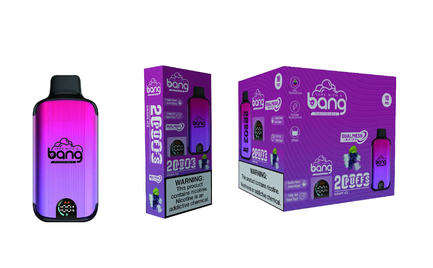 Bang 20000 Puffs New Product LED Display Disposable Vape