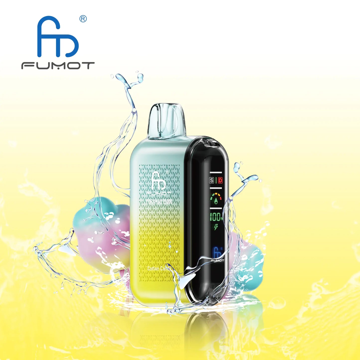 Fumot Tornado 20000 20K Puffs Vape Dual Mesh LED Display Disposable Vape