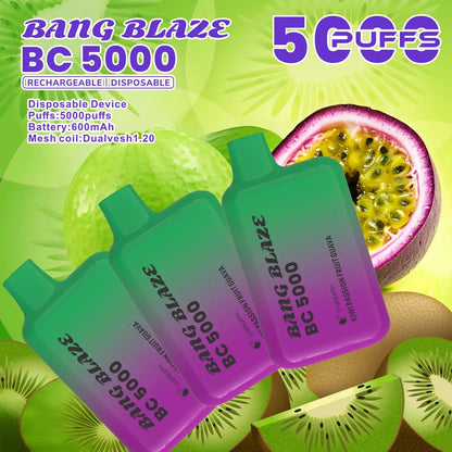 Bang Blaze BC5000 5K Puffs 2% 3% 5% Disposable Vape