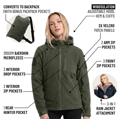 The World's Only Outdoor Hoodie That Becomes Its Own Backpack. 210gsm MicroFleece. 12 Pockets. Stuff It, Strap It, Keep Moving.
