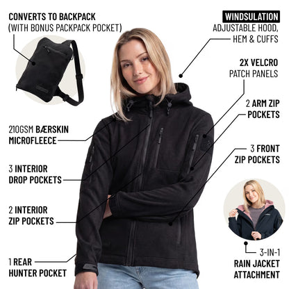 The World's Only Outdoor Hoodie That Becomes Its Own Backpack. 210gsm MicroFleece. 12 Pockets. Stuff It, Strap It, Keep Moving.