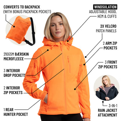 The World's Only Outdoor Hoodie That Becomes Its Own Backpack. 210gsm MicroFleece. 12 Pockets. Stuff It, Strap It, Keep Moving.