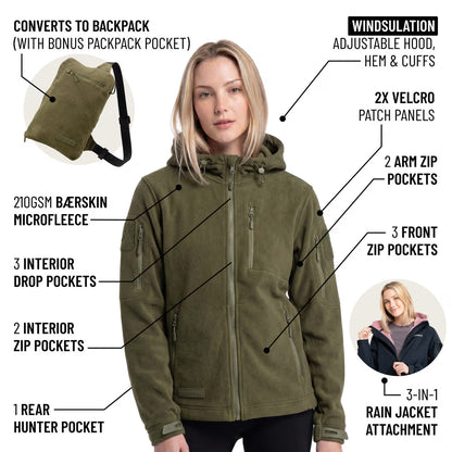 The World's Only Outdoor Hoodie That Becomes Its Own Backpack. 210gsm MicroFleece. 12 Pockets. Stuff It, Strap It, Keep Moving.