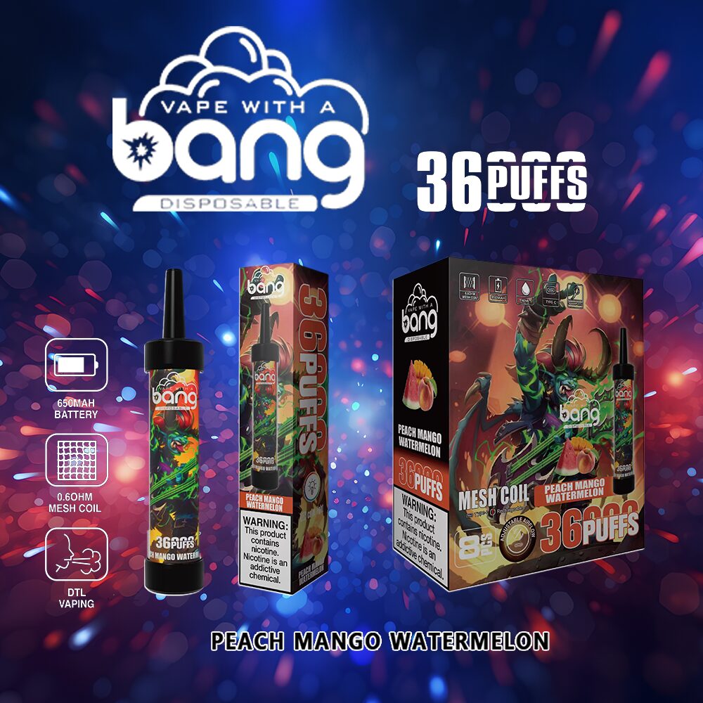 Bang 36000 36K Puffs 0% 2% 3% 5% Nicotine Latest Original Disposable Vape Pen