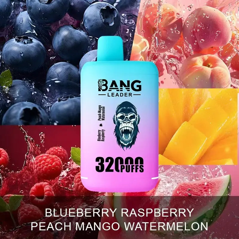 Bang Leader 32000 32k Puffs 0% 2% 3% 5% Nicotine  Double Taste Disposable Vape