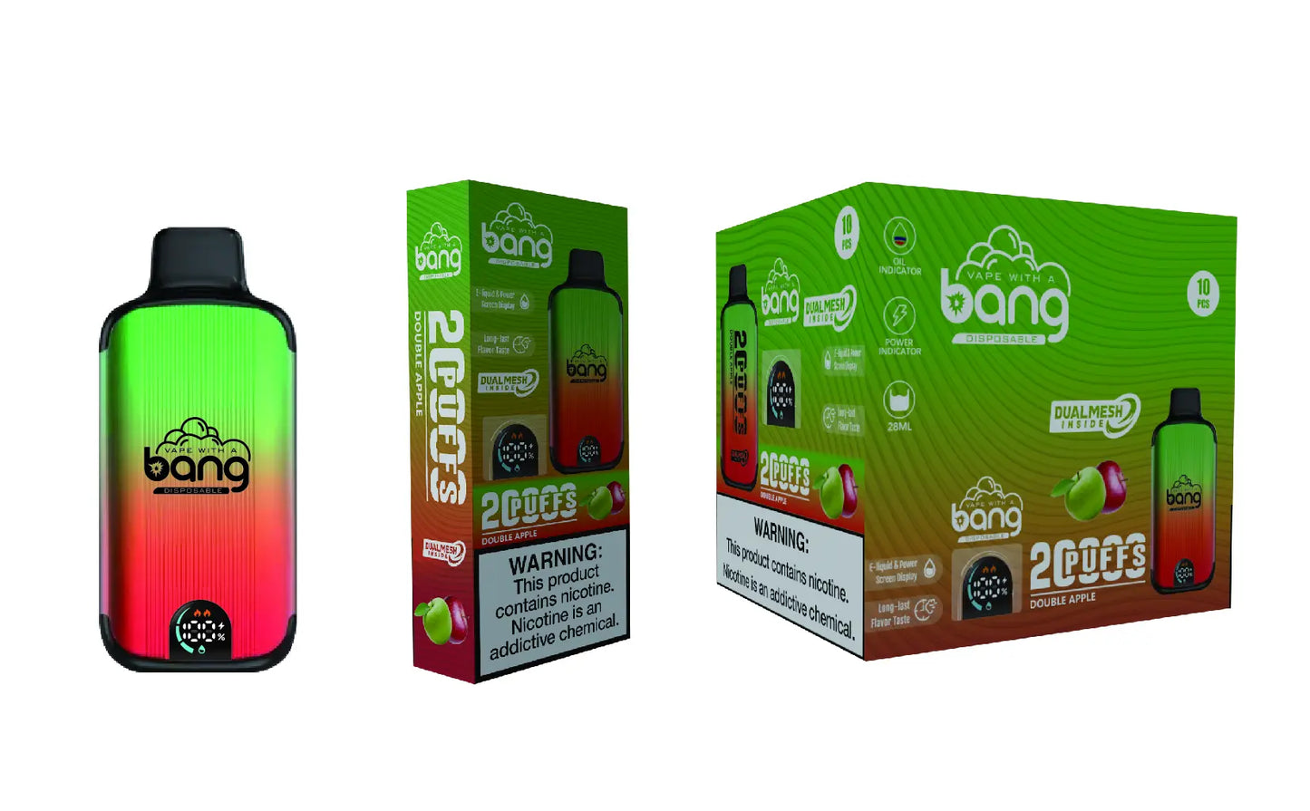 Bang 20000 Puffs New Product LED Display Disposable Vape