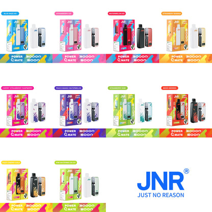 JNR Power Mate 30000 Puffs Smart Screen 5000mAh Power Bank Disposable Vape