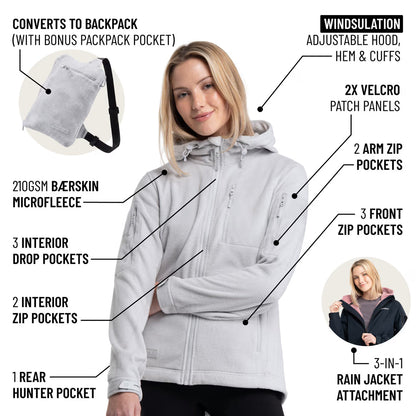 The World's Only Outdoor Hoodie That Becomes Its Own Backpack. 210gsm MicroFleece. 12 Pockets. Stuff It, Strap It, Keep Moving.