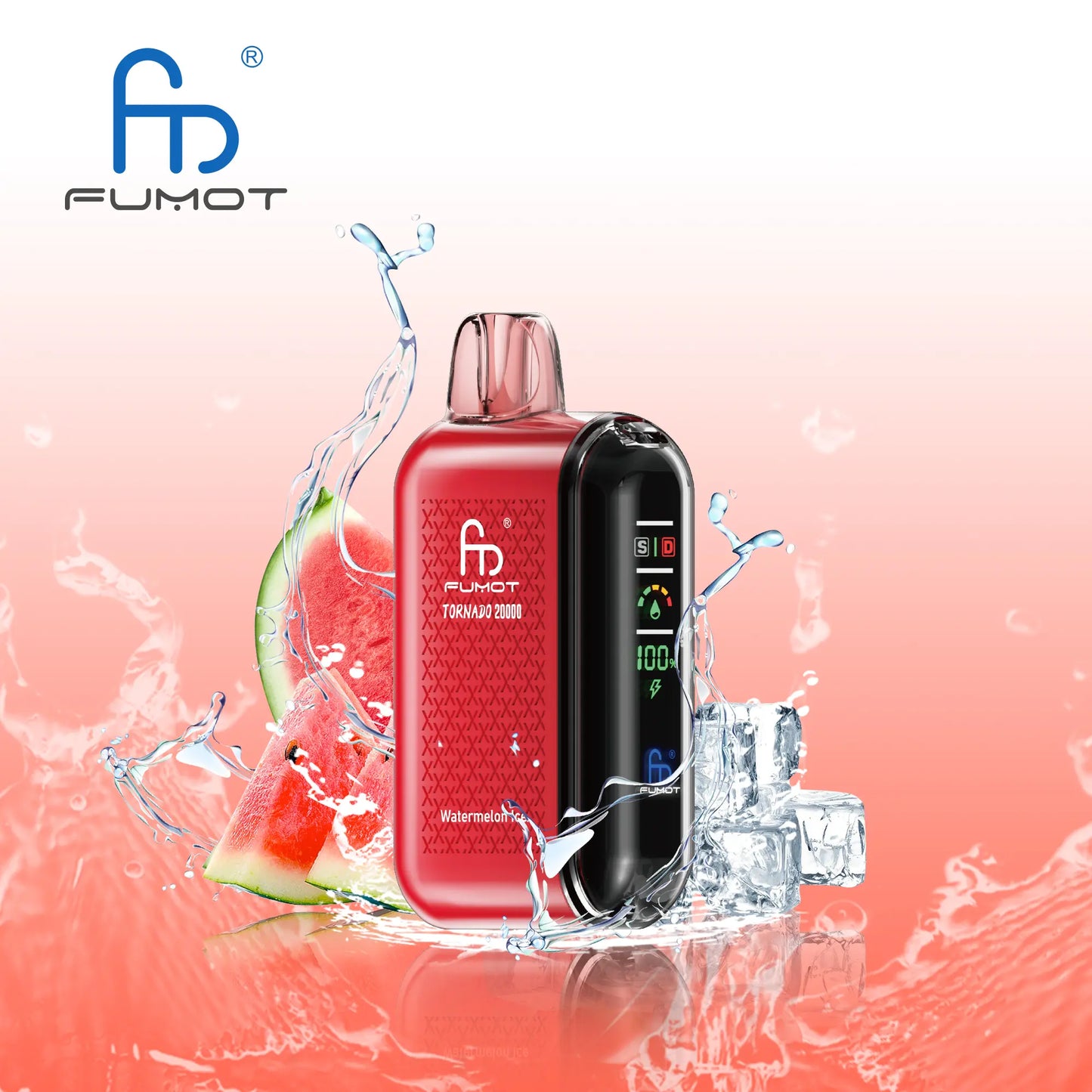 Fumot Tornado 20000 20K Puffs Vape Dual Mesh LED Display Disposable Vape