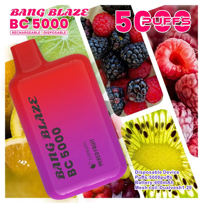 Bang Blaze BC5000 5K Puffs 2% 3% 5% Disposable Vape