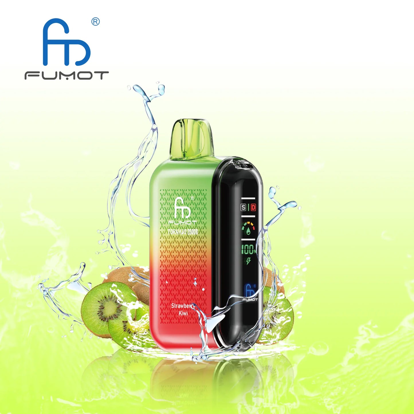 Fumot Tornado 20000 20K Puffs Vape Dual Mesh LED Display Disposable Vape