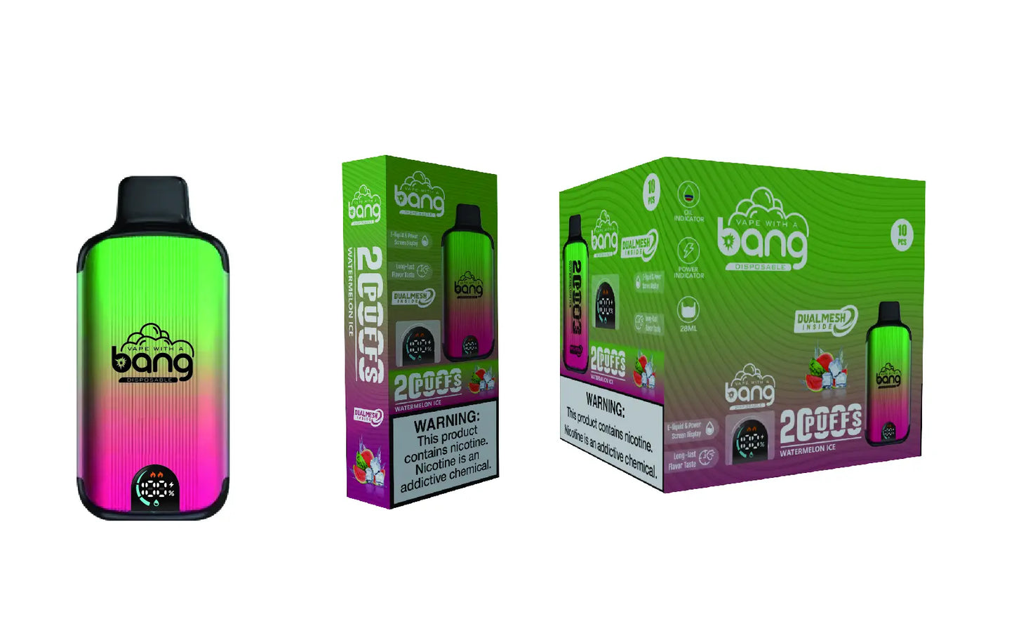 Bang 20000 Puffs New Product LED Display Disposable Vape