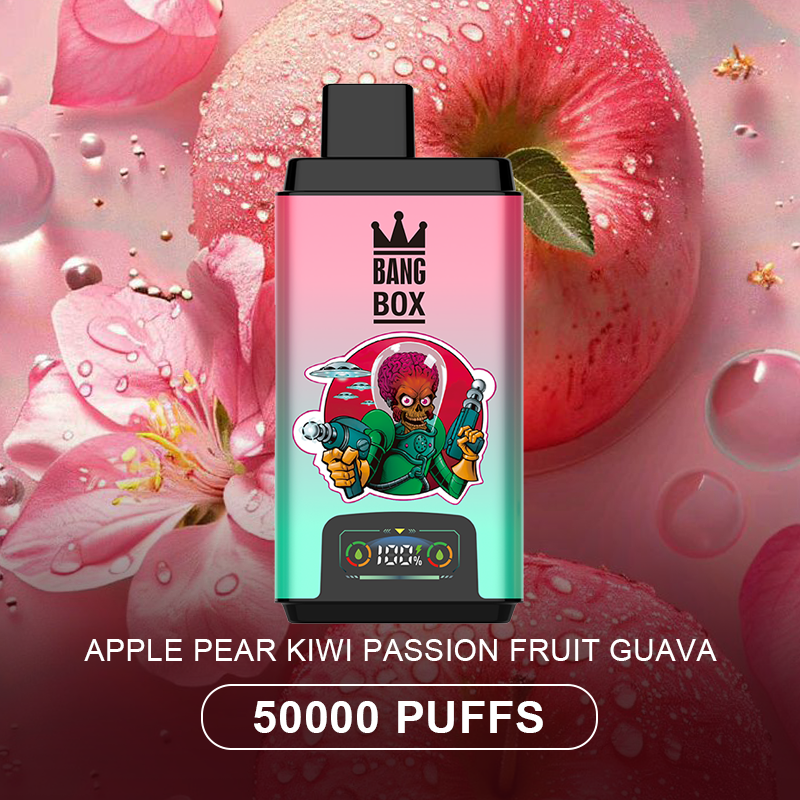 BANG BOX 50000 Puffs Double Flavor Disposable Vape-Apple Pear & Kiwi Passion Fruit Guava