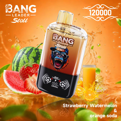 Bang Leader Stoll 120K 120000 Puffs Double Taste&Anti-Leak Design LED Display Disposable Vape