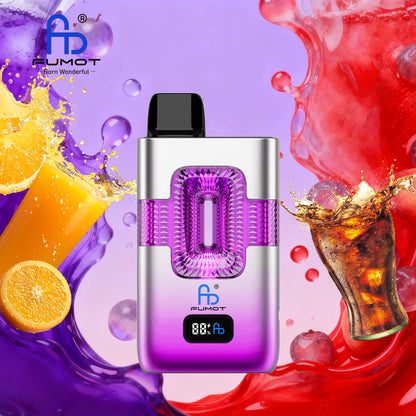 Fumot ECO 2in1 50000 50K Puffs Double Flavors Smart Display Original Rechargeable Disposable Vape