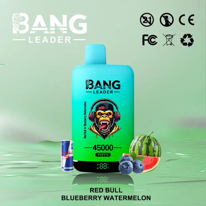 Bang Leader 45000 45K Puffs 2% 3% 5% Nicotine Double Taste LED Display Disposable Vape
