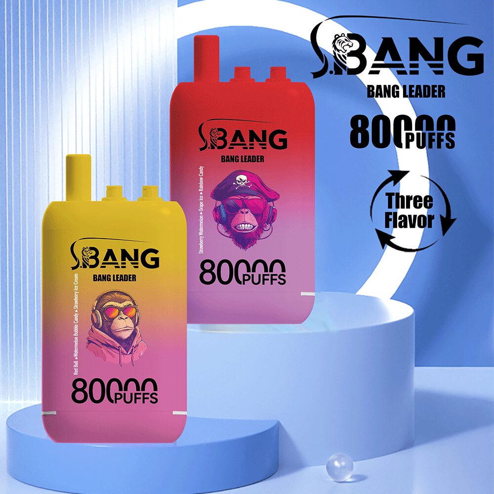 Bang Leader 80000 80K Puffs 3 in 1 Flavors Newest Original Rechargeable Disposable Vape