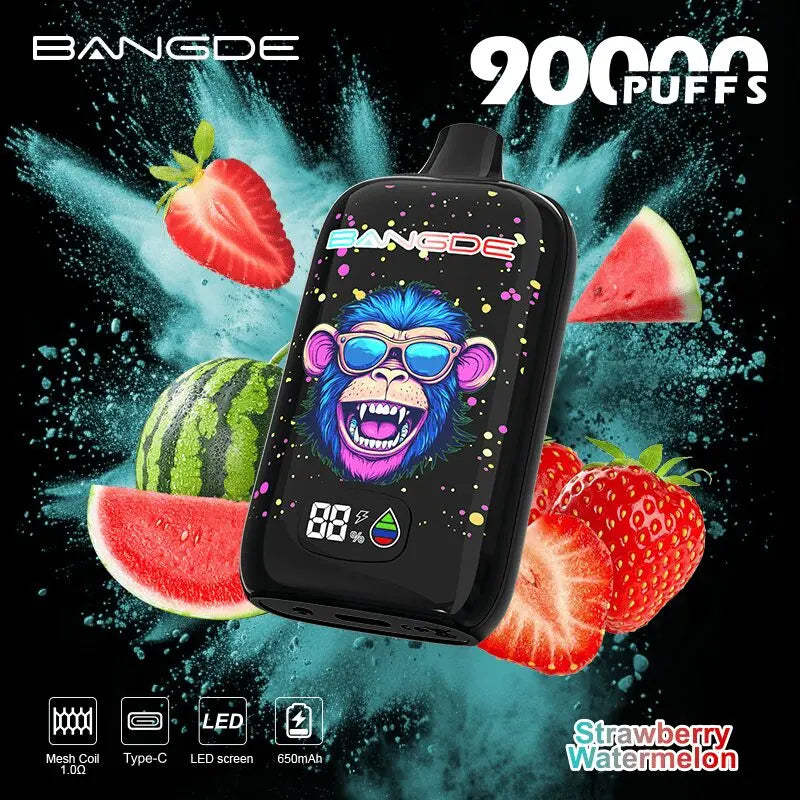 Bang DE 90000 90K Puffs Disposable Vape|Type-C Rechargeable LCD Display E-Cigarette