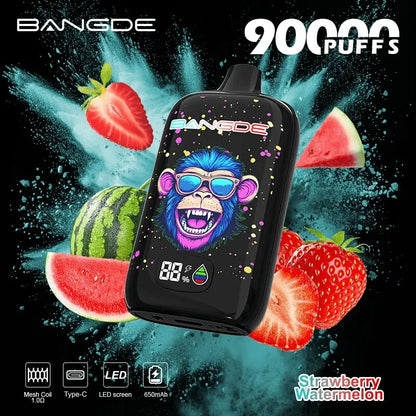 Bang DE 90000 90K Puffs Disposable Vape|Type-C Rechargeable LCD Display E-Cigarette