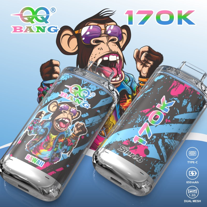 QQ Bang 170000 170K Dual Mesh Original Rechargeable Disposable Vape