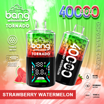 Bang Tornado 40000 40K Puffs Large Smoke LED Display Disposable Vape