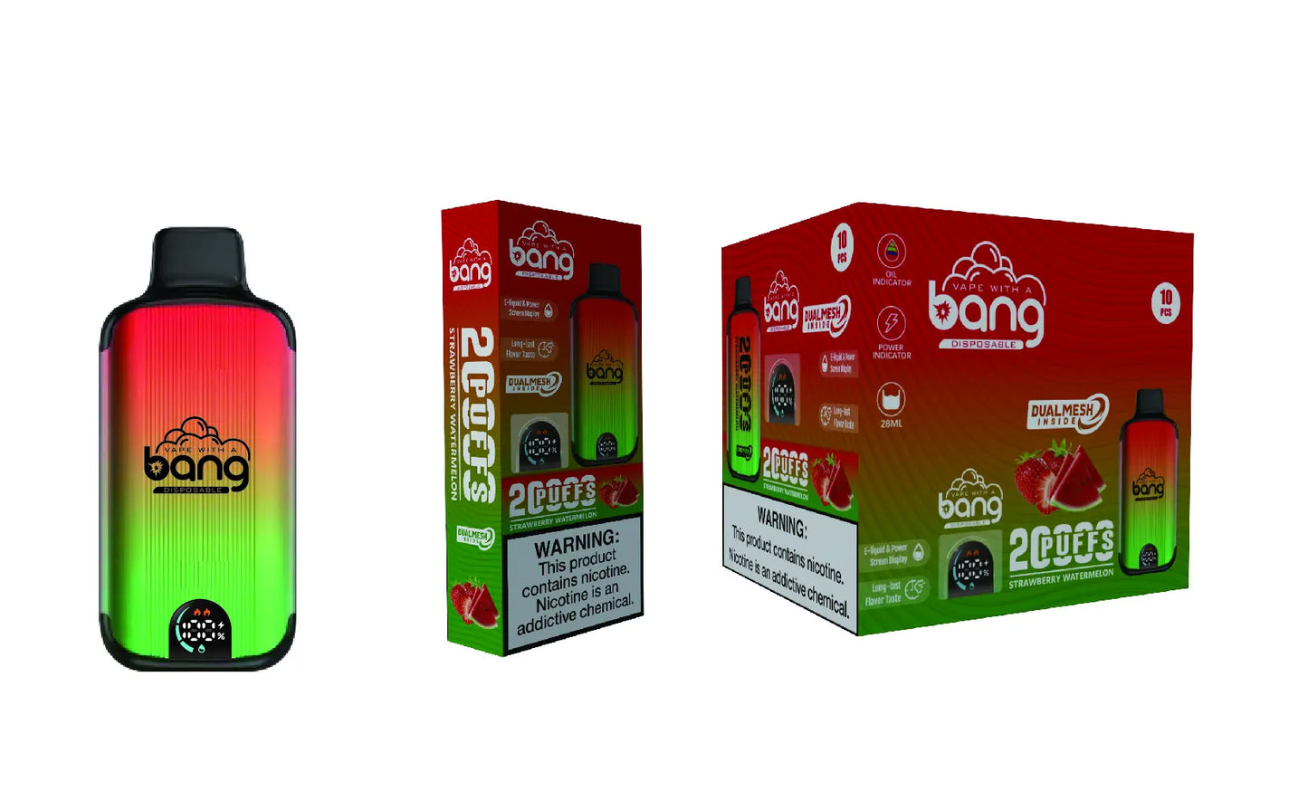 Bang 20000 Puffs New Product LED Display Disposable Vape