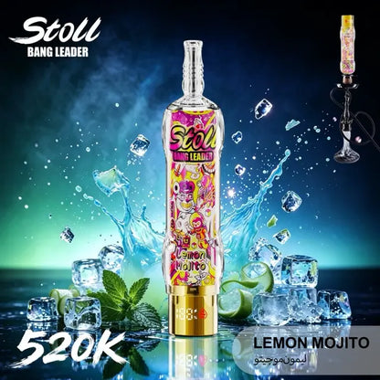 Bang Leader Stoll 520K LCD Display Disposable Shisha Hookah Vape