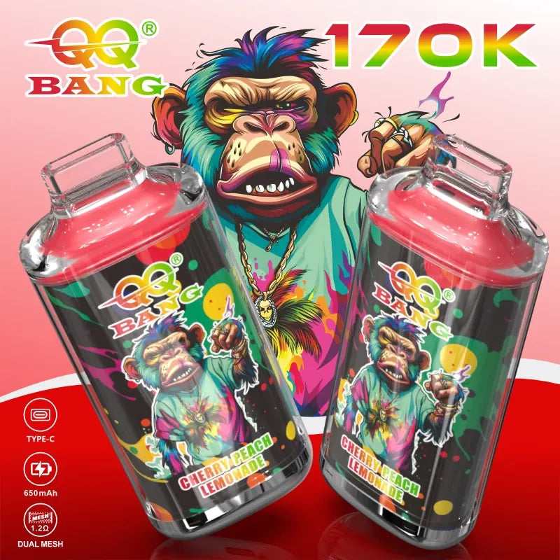 QQ Bang 170000 170K Dual Mesh Original Rechargeable Disposable Vape