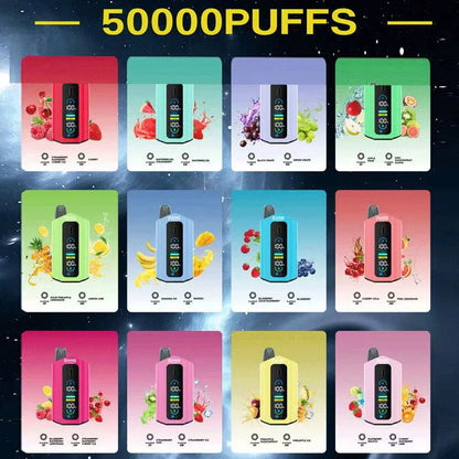 Bang Leader 50000 50K Puffs 2% 3% 5% Nicotine Double Taste LCD Display Disposable Vape