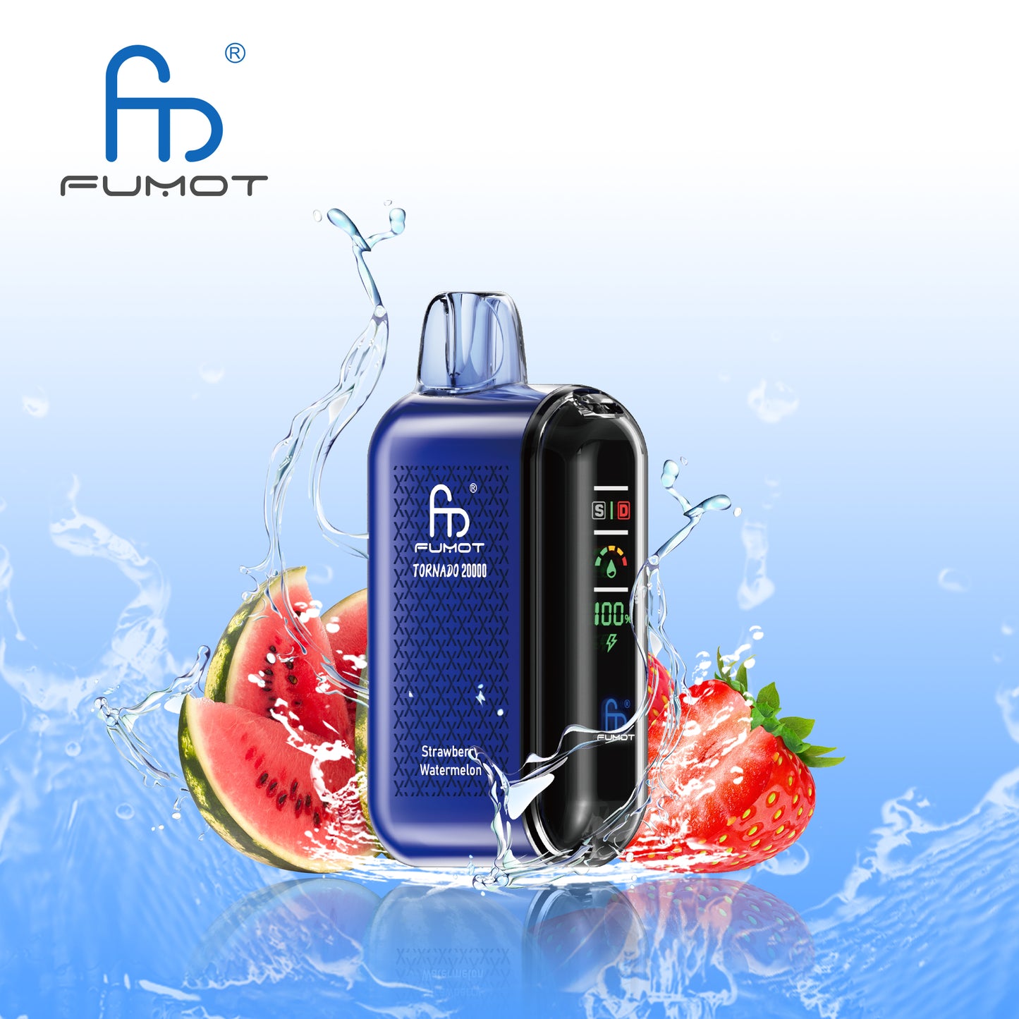 Fumot Tornado 20000 20K Puffs Vape Dual Mesh LED Display Disposable Vape