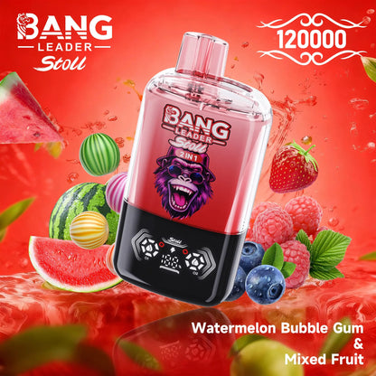 Bang Leader Stoll 120K 120000 Puffs Double Taste&Anti-Leak Design LED Display Disposable Vape