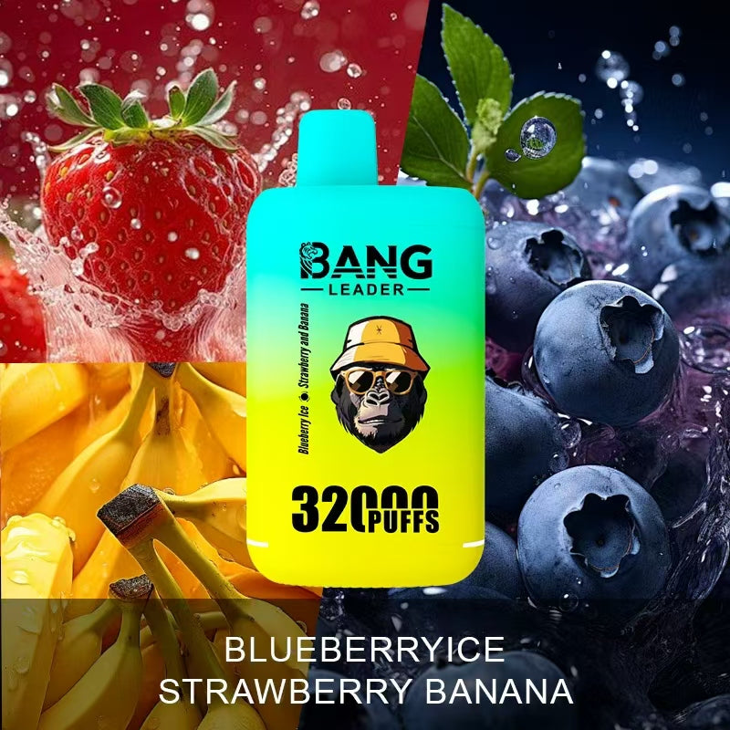 Bang Leader 32000 32k Puffs 0% 2% 3% 5% Nicotine  Double Taste Disposable Vape