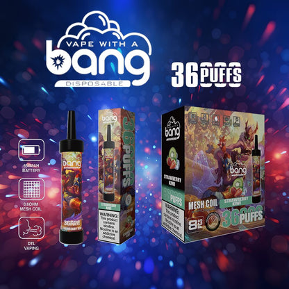 Bang 36000 36K Puffs 0% 2% 3% 5% Nicotine Latest Original Disposable Vape Pen
