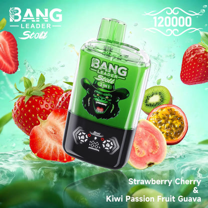 Bang Leader Stoll 120K 120000 Puffs Double Taste&Anti-Leak Design LED Display Disposable Vape