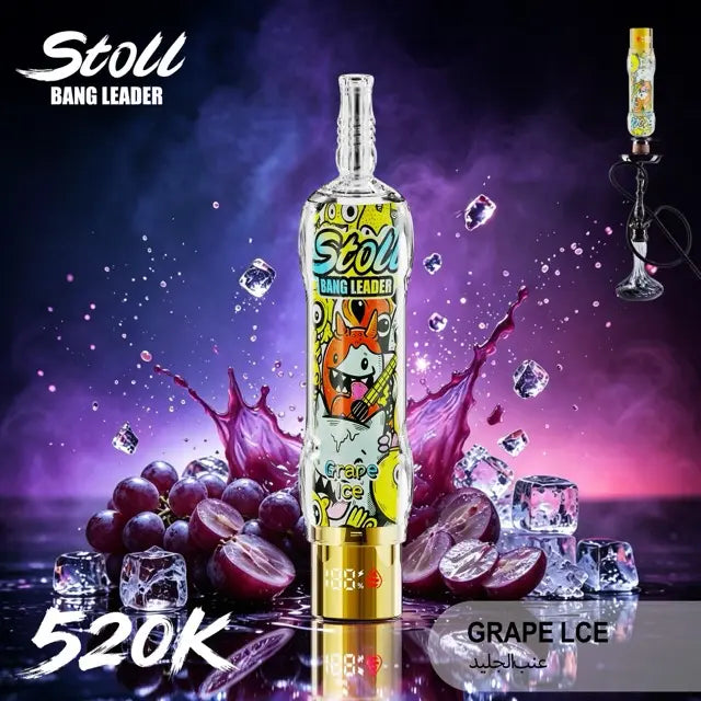 Bang Leader Stoll 520K LCD Display Disposable Shisha Hookah Vape
