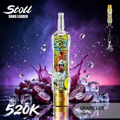 Bang Leader Stoll 520K LCD Display Disposable Shisha Hookah Vape