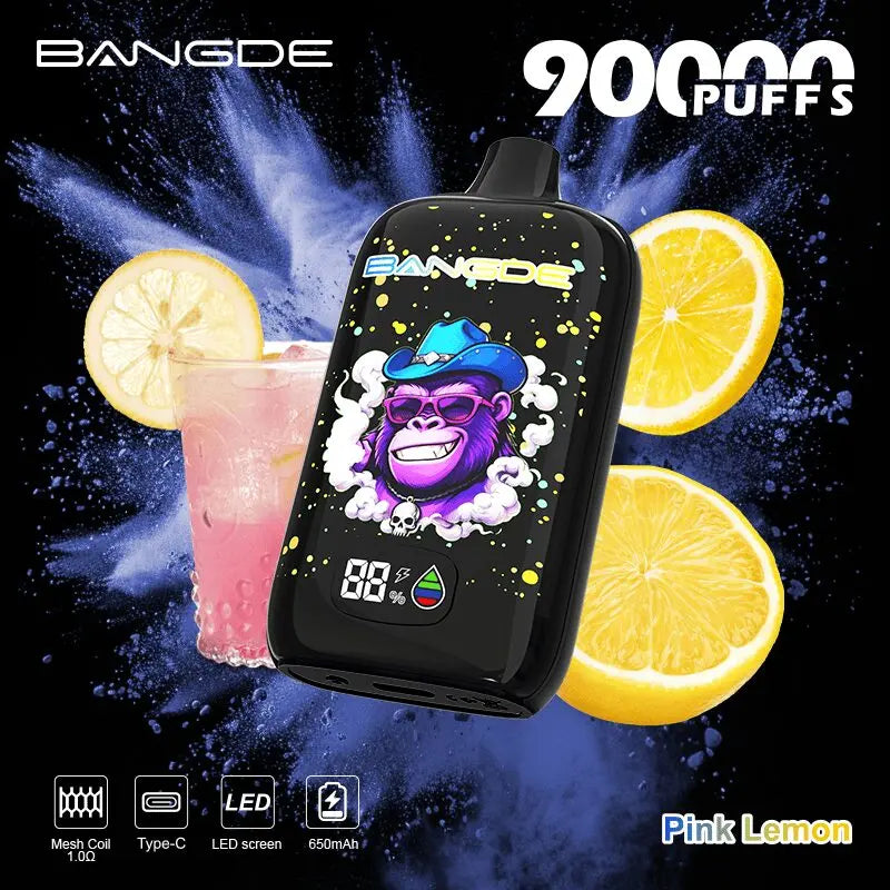 Bang DE 90000 90K Puffs Disposable Vape|Type-C Rechargeable LCD Display E-Cigarette