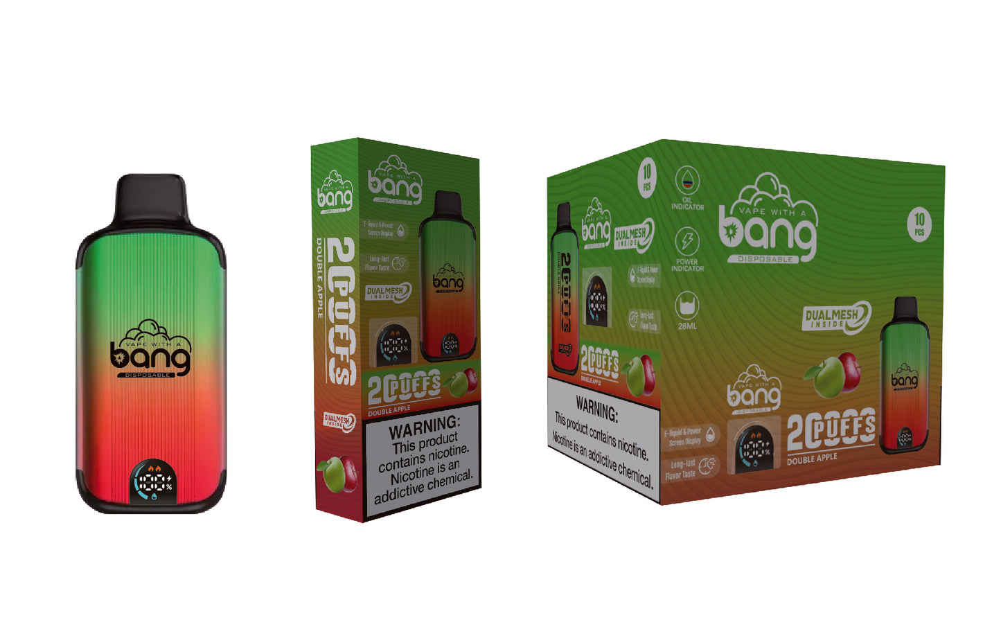 Bang 20000 Puffs New Product LED Display Disposable Vape