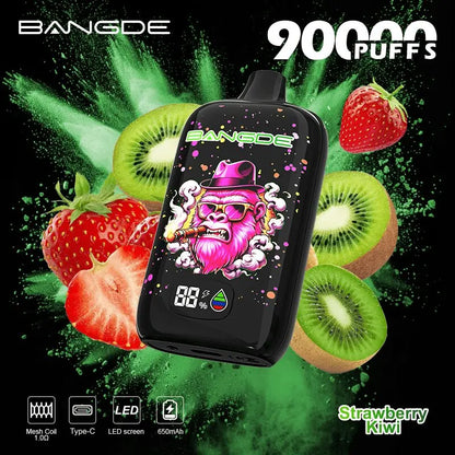 Bang DE 90000 90K Puffs Disposable Vape|Type-C Rechargeable LCD Display E-Cigarette