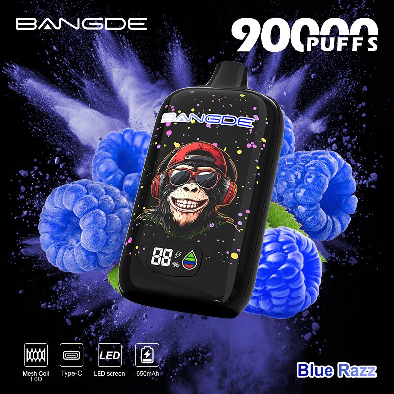 Bang DE 90000 90K Puffs Disposable Vape|Type-C Rechargeable LCD Display E-Cigarette