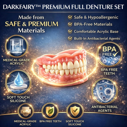 2026🏆✨LAST DAY SALE 70% OFF🔥 Newly upgraded second-generation DarkFairy™  complete dentures